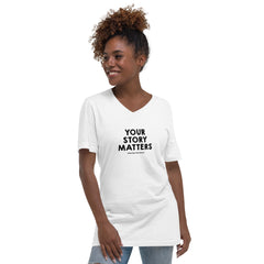 BEST FIT, BEST FEEL TEE WHITE - YOUR STORY MATTERS. WHITNEY REYNOLDS