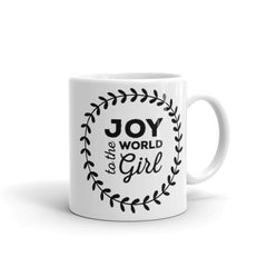 Joyful design on a girl's mug -girlstronginc.com