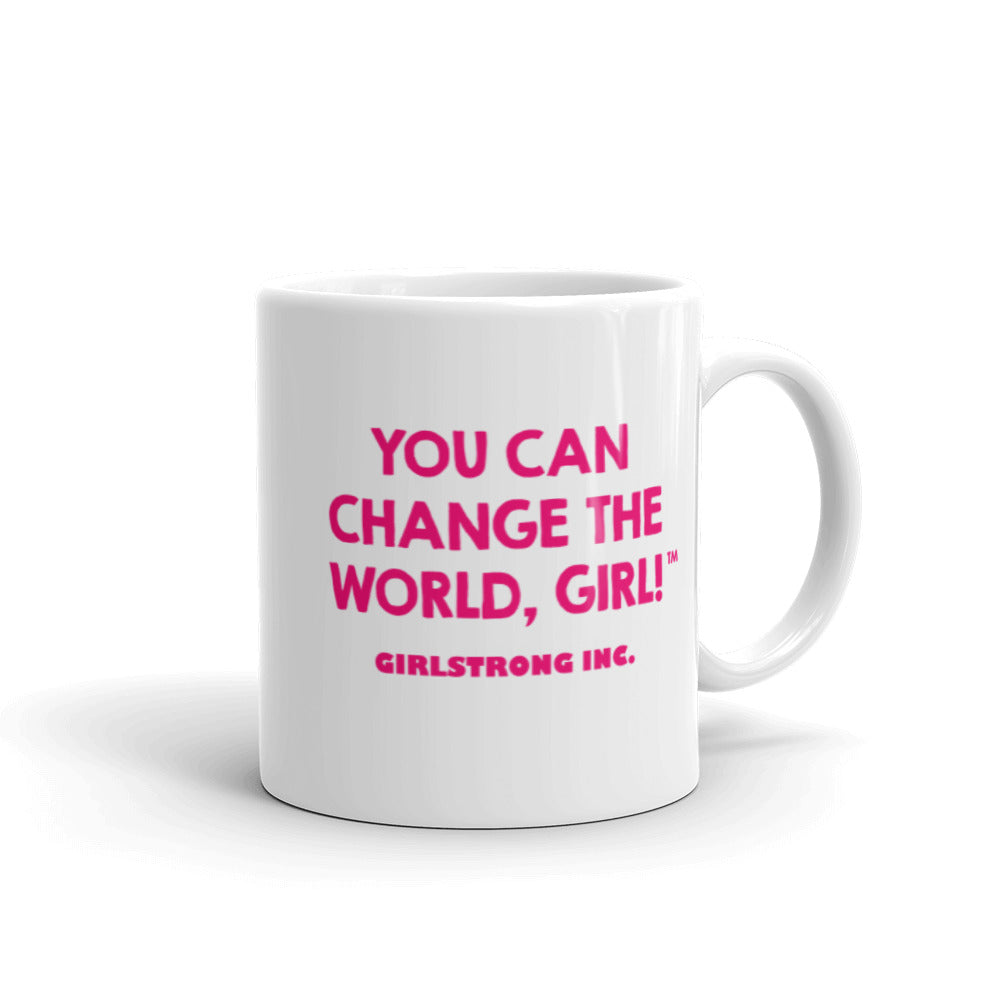 Glossy mug with inspiring messages– girlstronginc.com