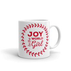 1.	Girl's empowerment gift - "Joy to the World" quote mug-girlstronginc.com