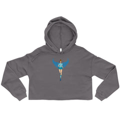 BEST FIT, BEST FEEL FLEECE CROP HOODIE - OLGA