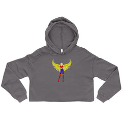 BEST FIT, BEST FEEL FLEECE CROP HOODIE - CANDACE