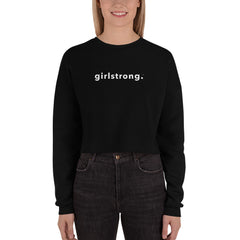 BEST FIT, BEST FEEL FLEECE CROP SWEATSHIRT BLACK