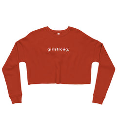 girlstrong crop sweatshirt