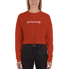 BEST FIT, BEST FEEL FLEECE CROP SWEATSHIRT BRICK