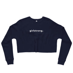 girlstrong blue crop sweatshirt
