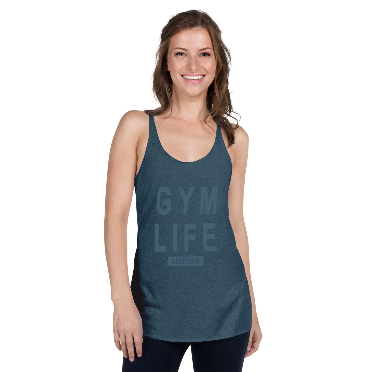 ELEVATED SCULPT RACERBACK INDIGO TANK TOP FOR WOMEN - GYM LIFE