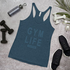 ELEVATED TRIBLEND RACERBACK INDIGO TANK TOP FOR WOMEN - GYM LIFE