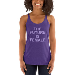 ELEVATED TRIBLEND RACERBACK TANK PURPLE