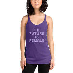 ELEVATED TRIBLEND RACERBACK TANK PURPLE
