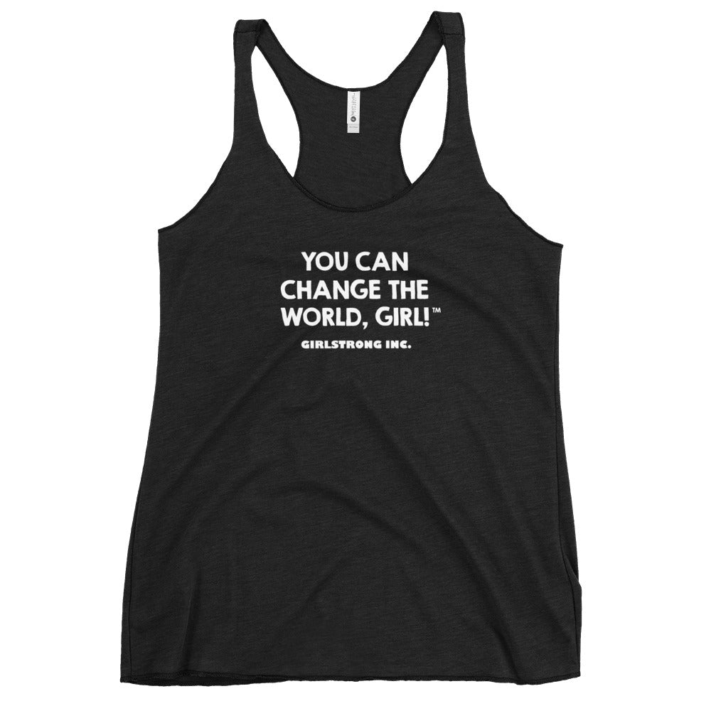 you can change the world girl tank top