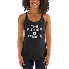 ELEVATED TRIBLEND RACERBACK TANK BLACK