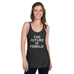 ELEVATED TRIBLEND RACERBACK TANK BLACK