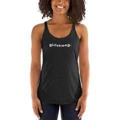 ELEVATED TRIBLEND RACERBACK TANK BLACK