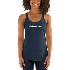 ELEVATED TRIBLEND RACERBACK TANK NAVY