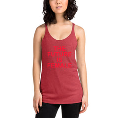 ELEVATED TRIBLEND RACERBACK TANK RED