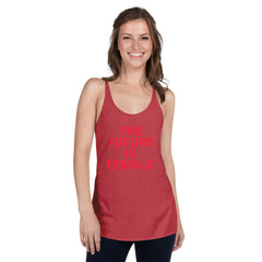 ELEVATED TRIBLEND RACERBACK TANK RED