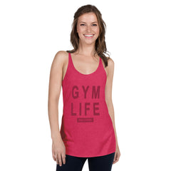 ELEVATED TRIBLEND RACERBACK PINK TANK TOP FOR WOMEN - GYM LIFE