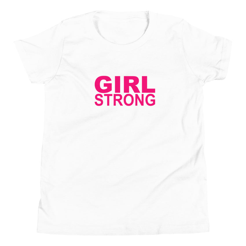 Empowering fashion trend - girls strong print tee-girlstronginc.com